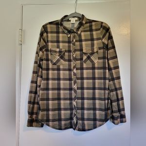 Passport Button-Down in Green/Black Plaid